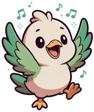 Pip the chick cheering