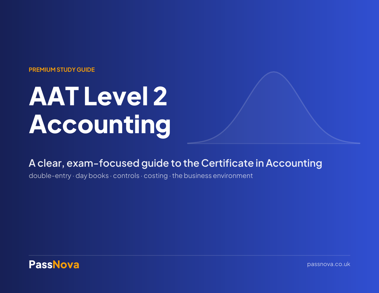 AAT Level 2 Accounting study guide cover