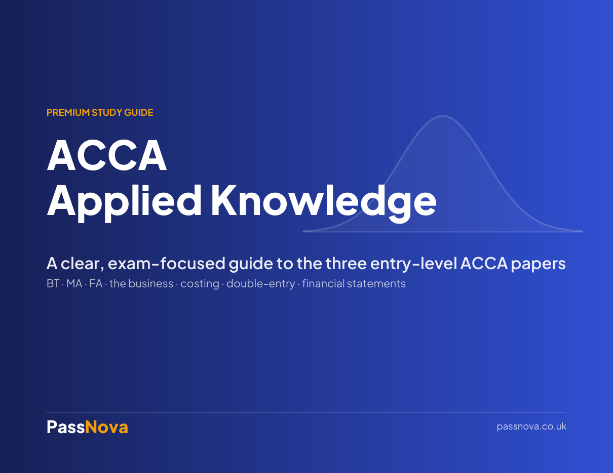 ACCA Applied Knowledge study guide cover