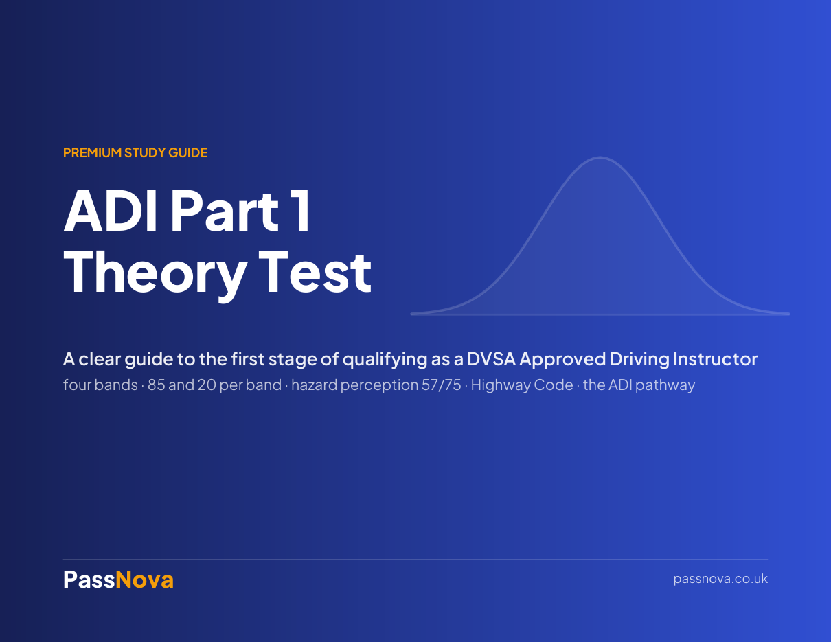 ADI Part 1 Theory Test study guide cover