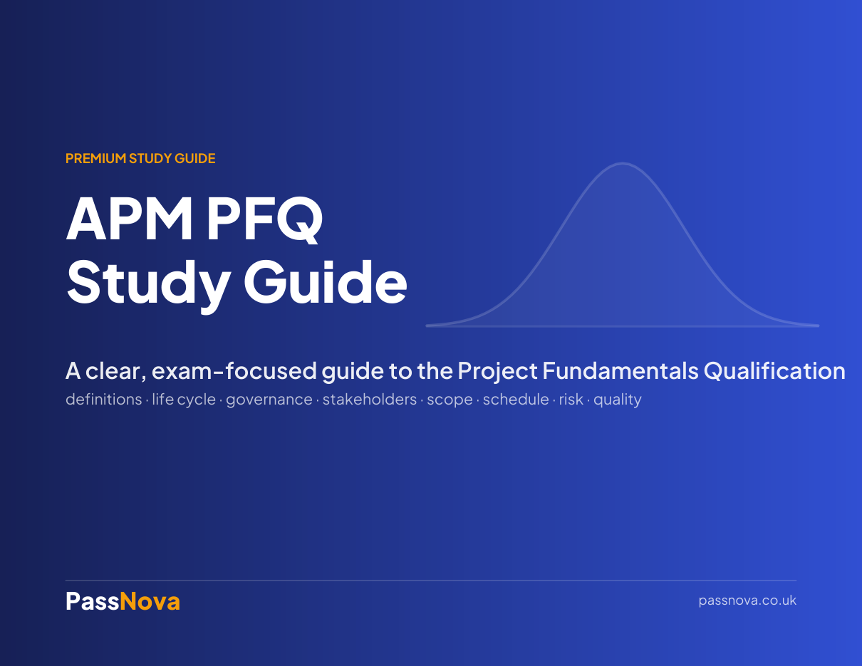 APM Project Fundamentals (PFQ) study guide cover