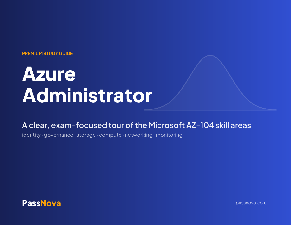 Microsoft Azure Administrator (AZ-104) study guide cover
