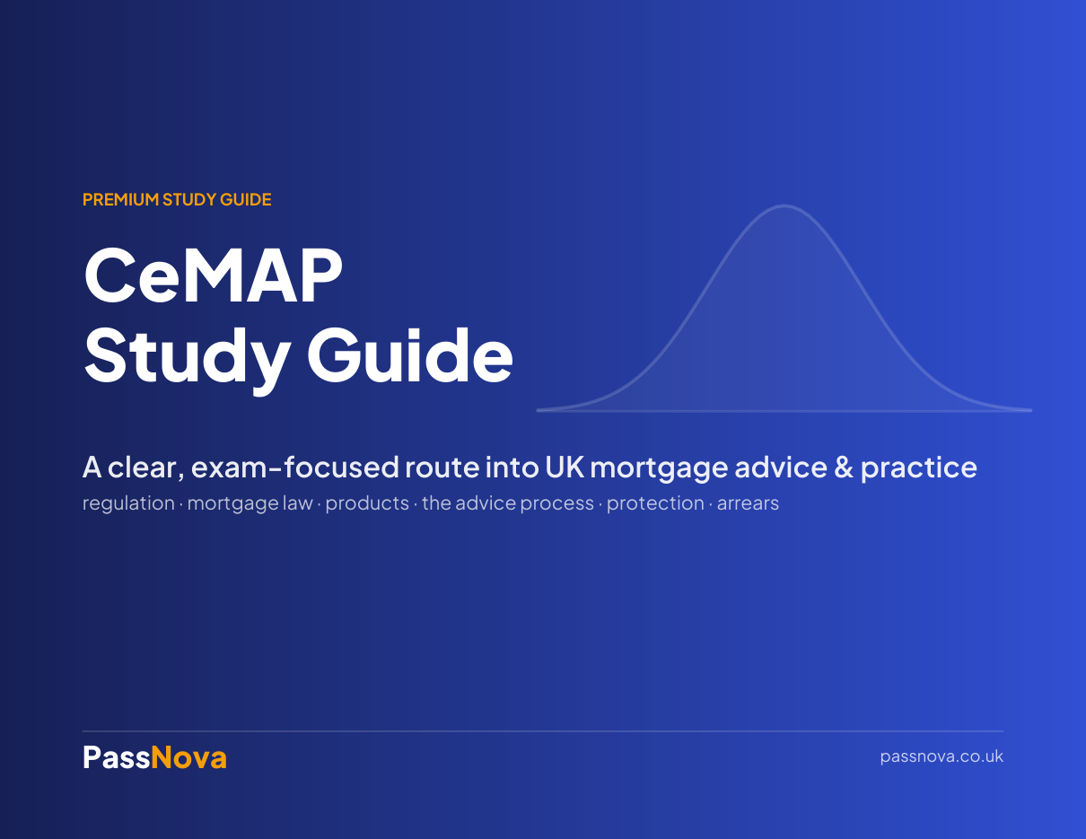 CeMAP — Mortgage Advice study guide cover