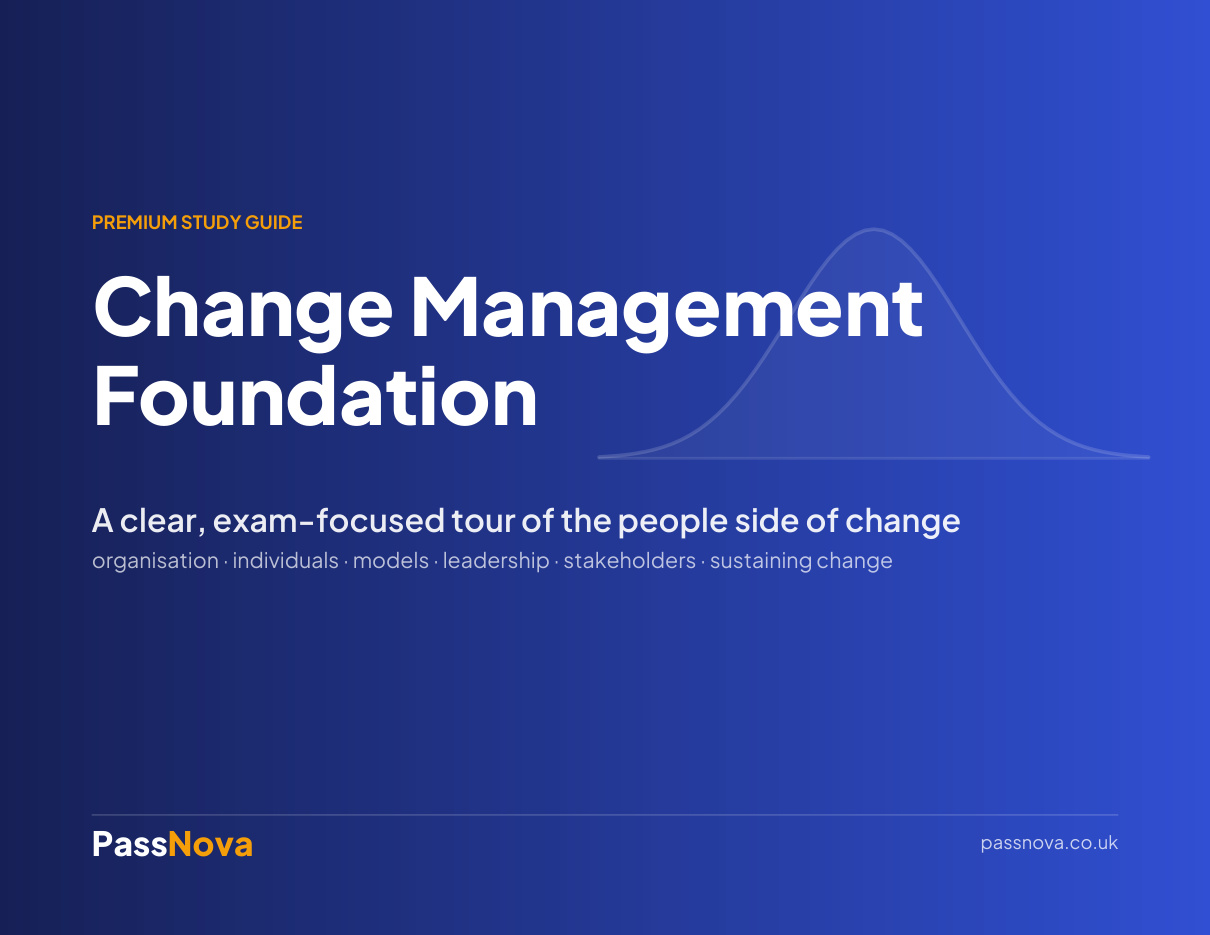 Change Management Foundation study guide cover