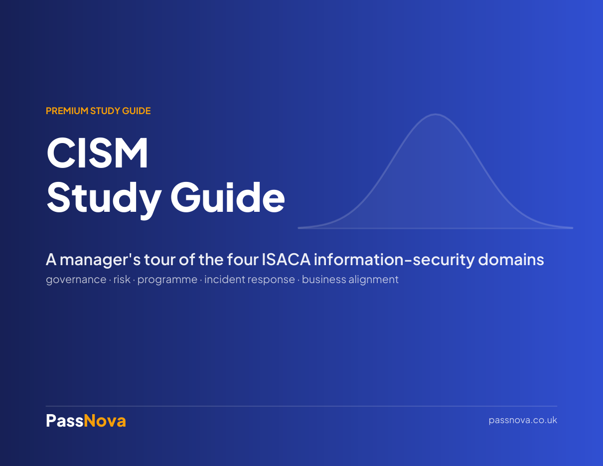 CISM study guide cover