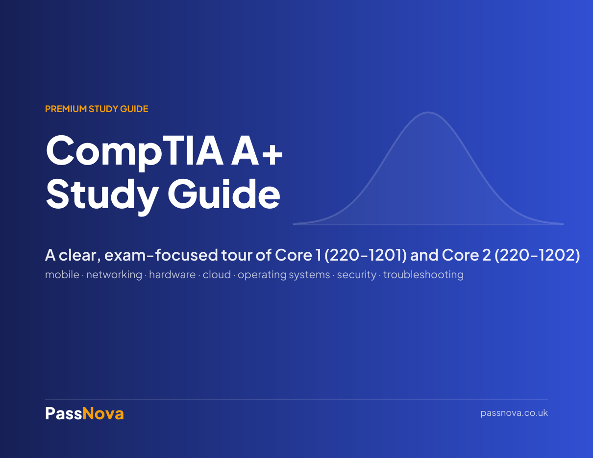CompTIA A+ study guide cover