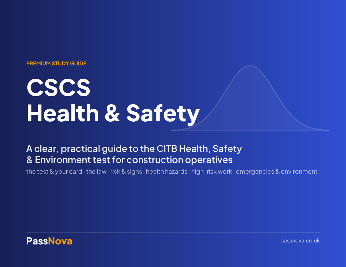 CSCS Health & Safety study guide cover