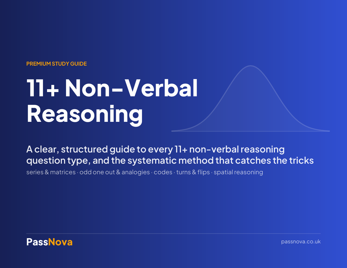 11+ Non-Verbal Reasoning study guide cover