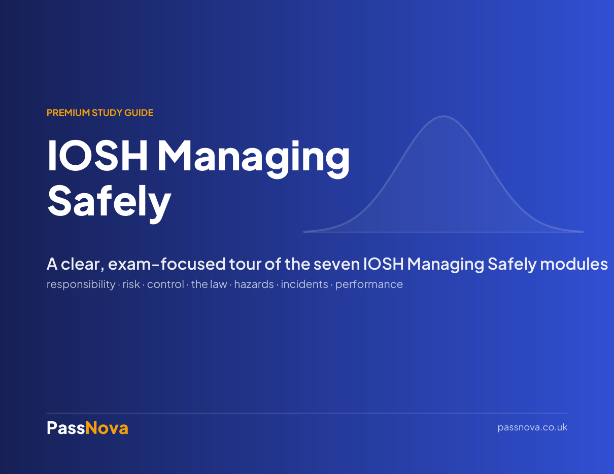 IOSH Managing Safely study guide cover