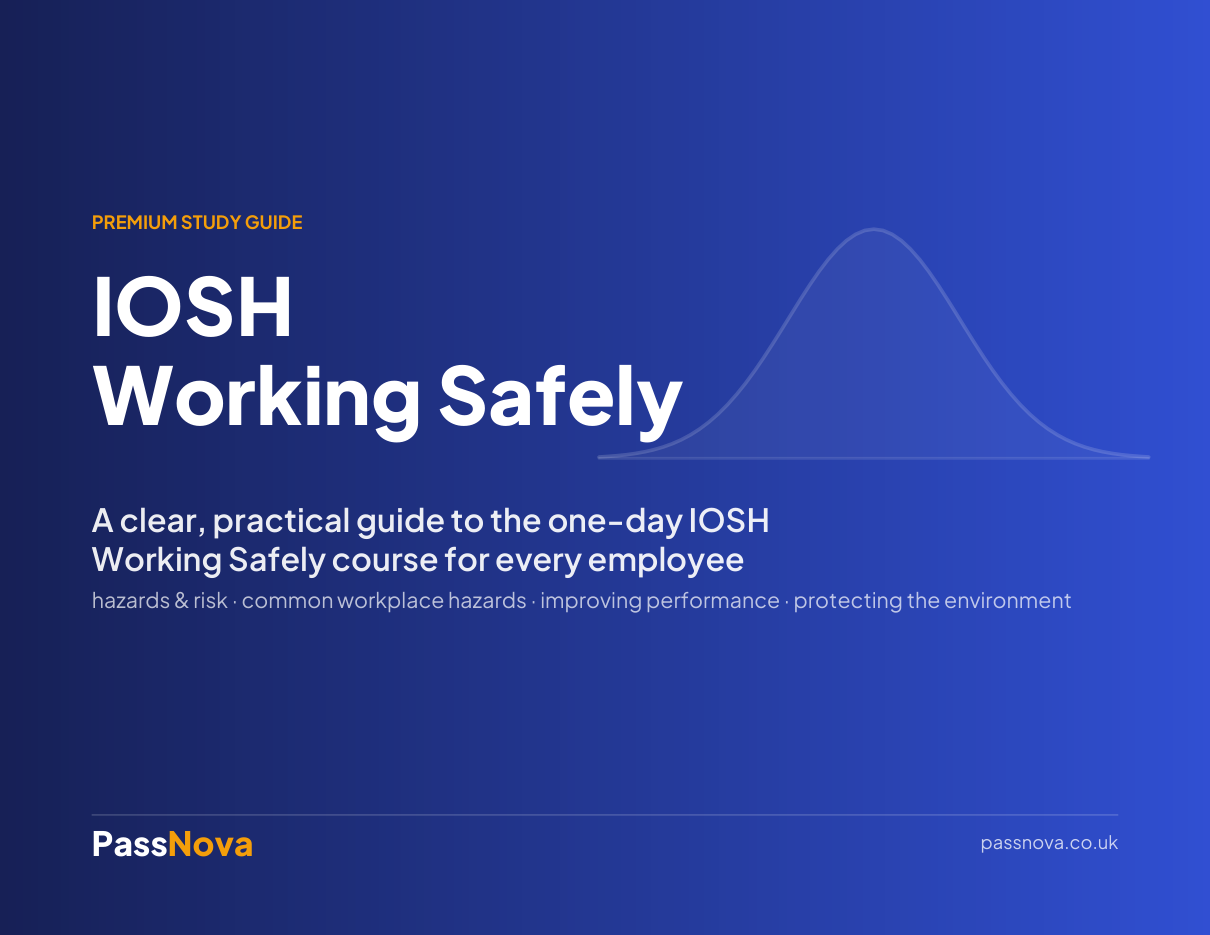IOSH Working Safely study guide cover