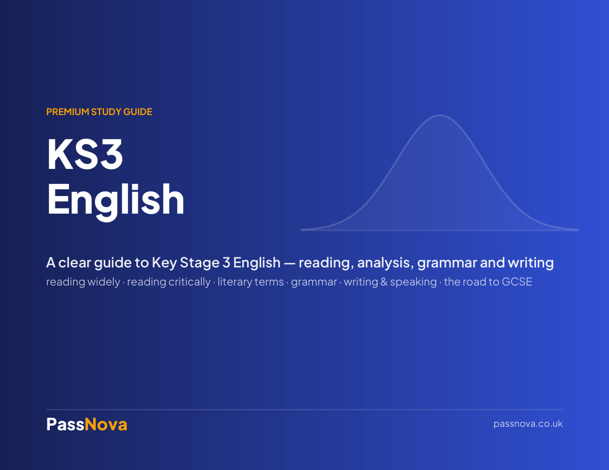 KS3 English study guide cover
