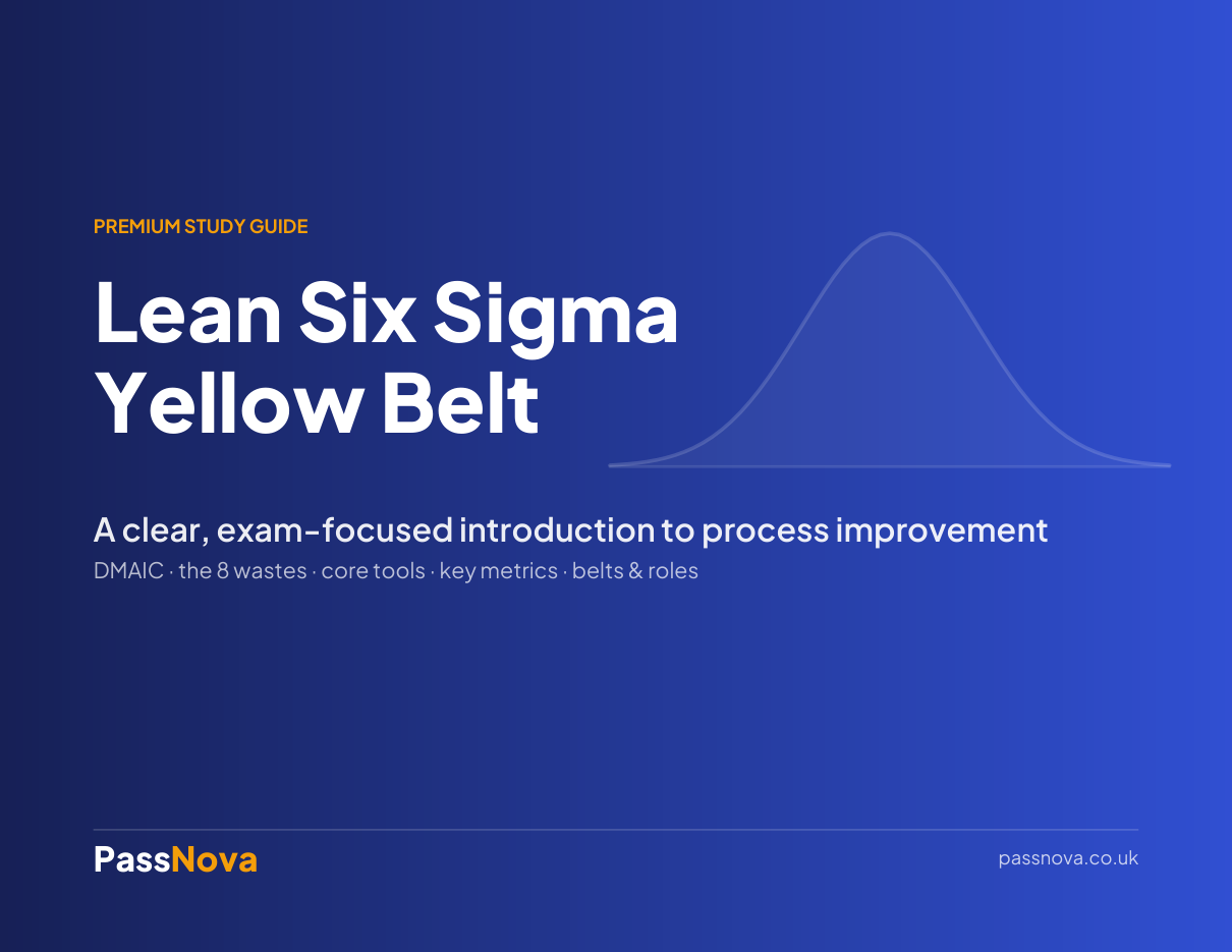 Lean Six Sigma Yellow Belt study guide cover