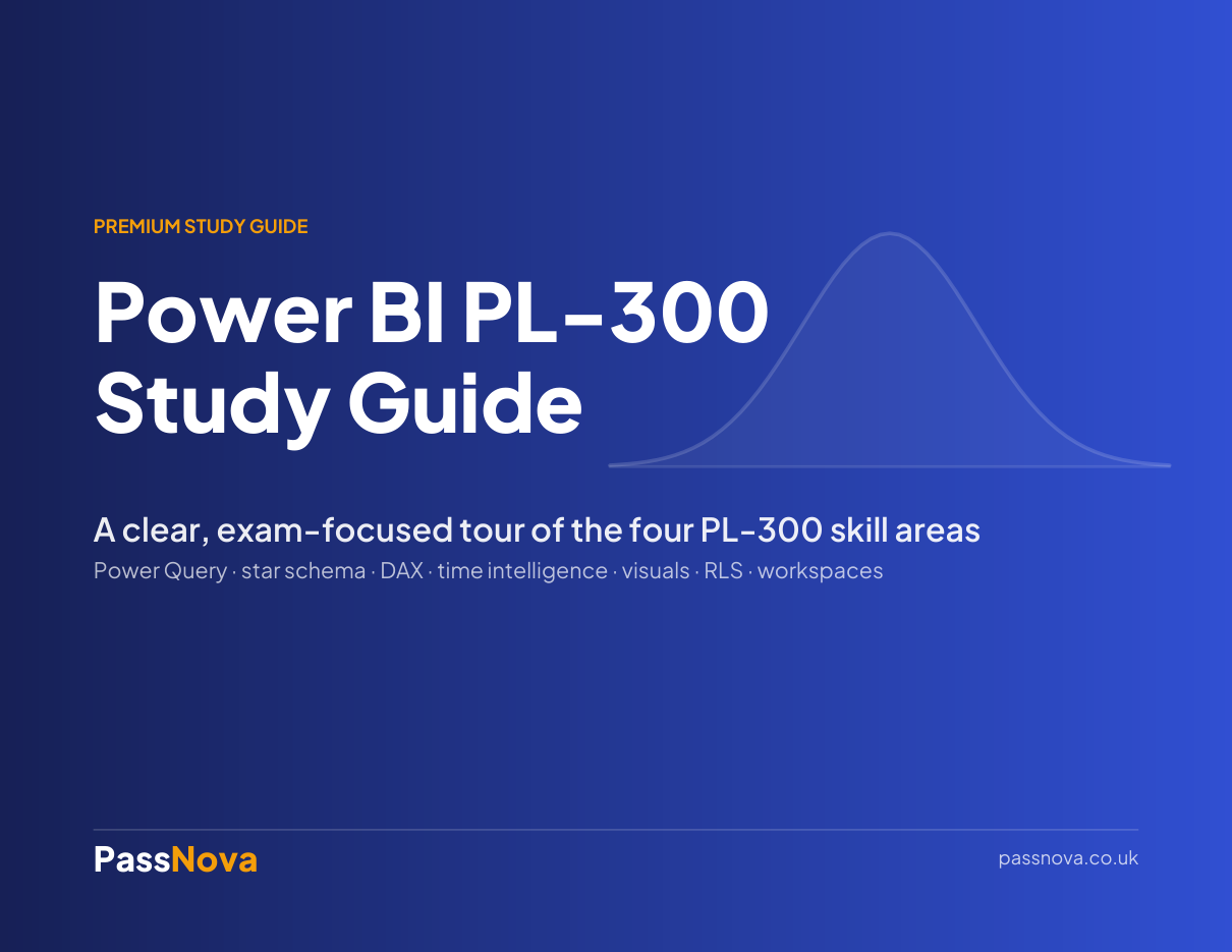 Microsoft PL-300 (Power BI) study guide cover