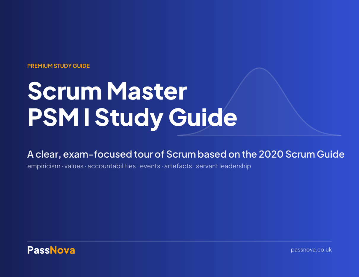 Professional Scrum Master (PSM I) study guide cover