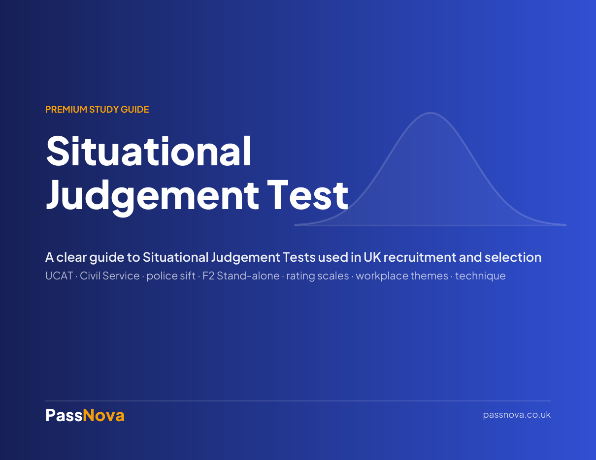 Situational Judgement Test (SJT) study guide cover